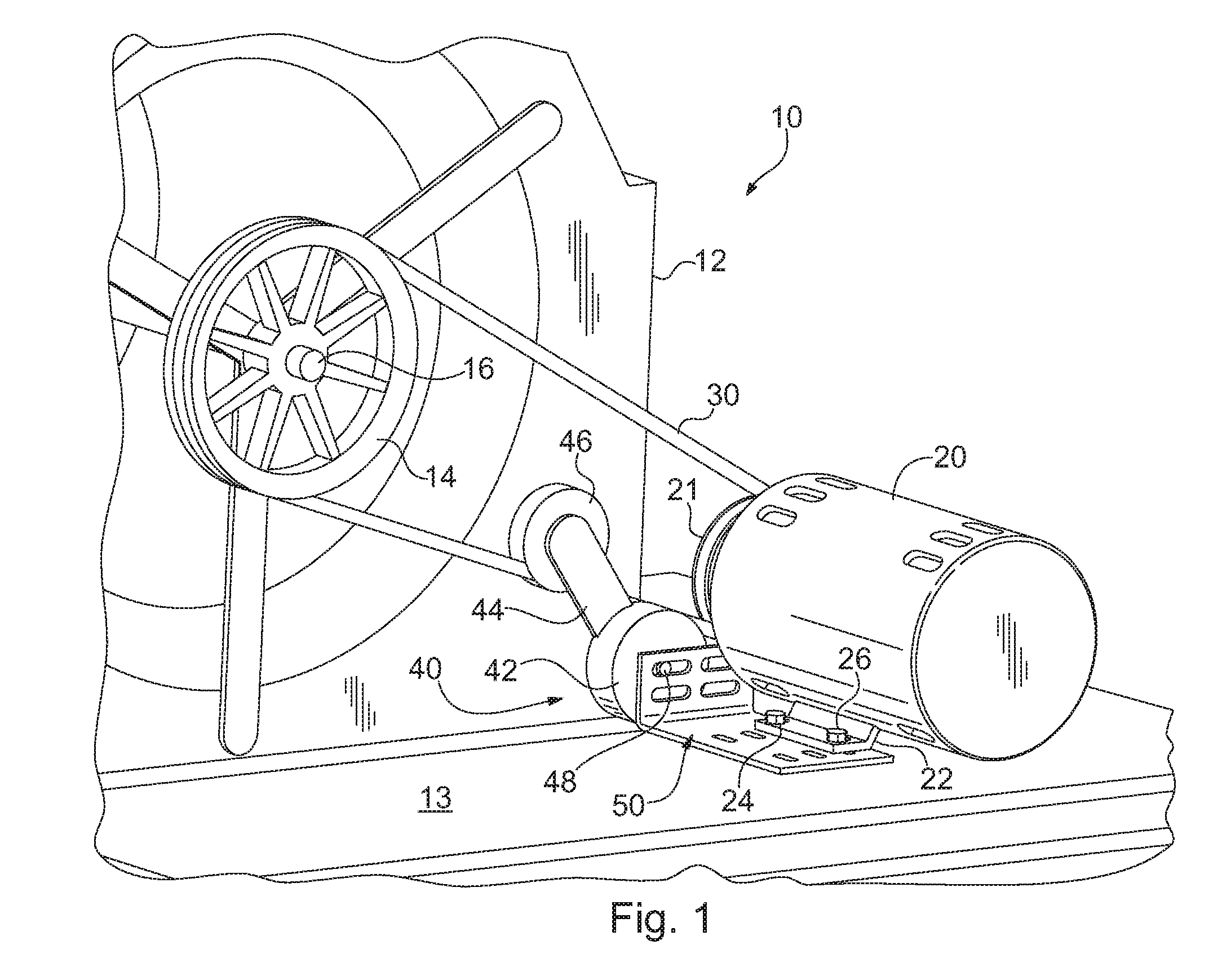 Belt tensioning system