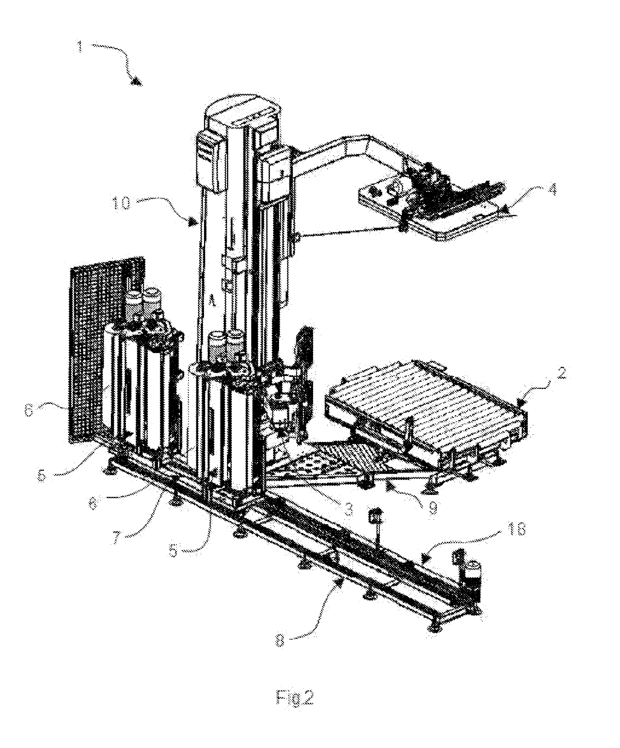 System with rotary platform for wrapping loads