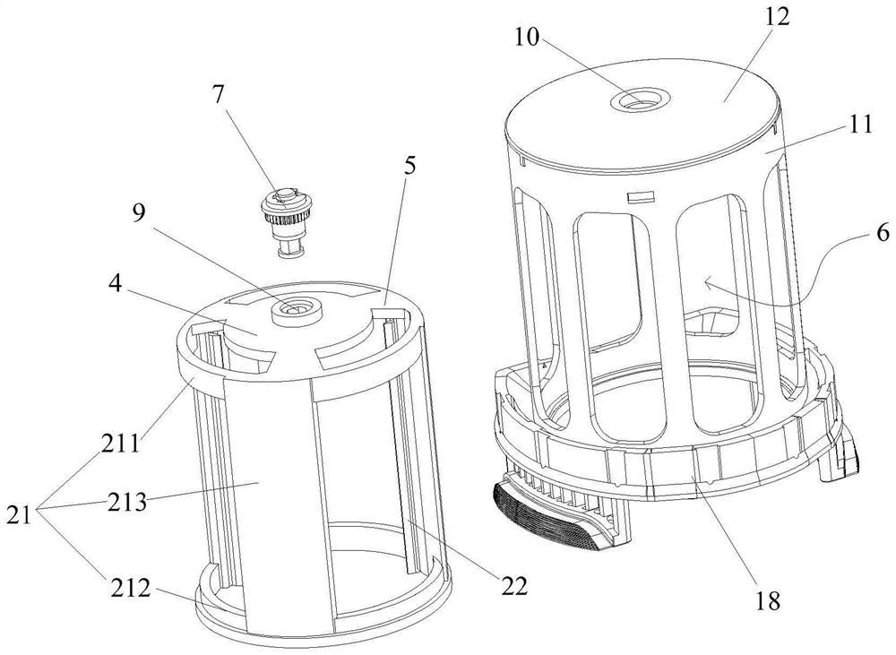 Automatic dust scraping device and dust collector