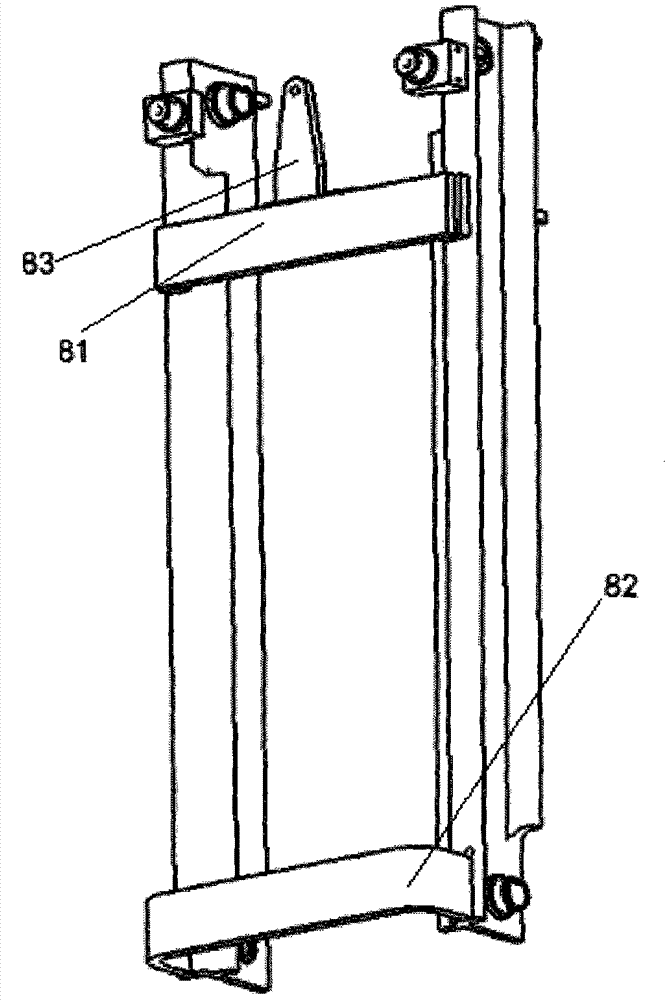 A lifting device with a three-section lifting style