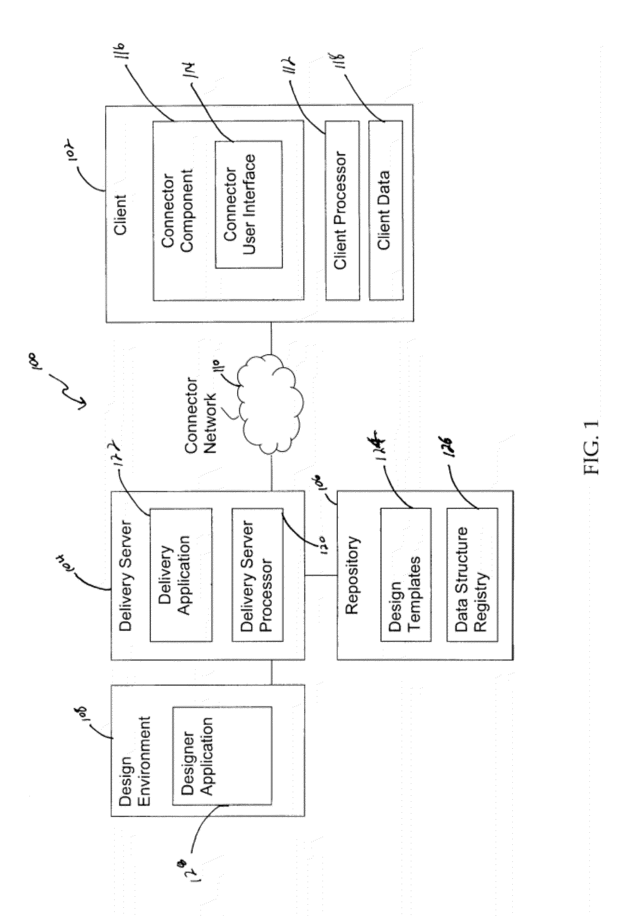 Method and system for replacing data in a structured design template