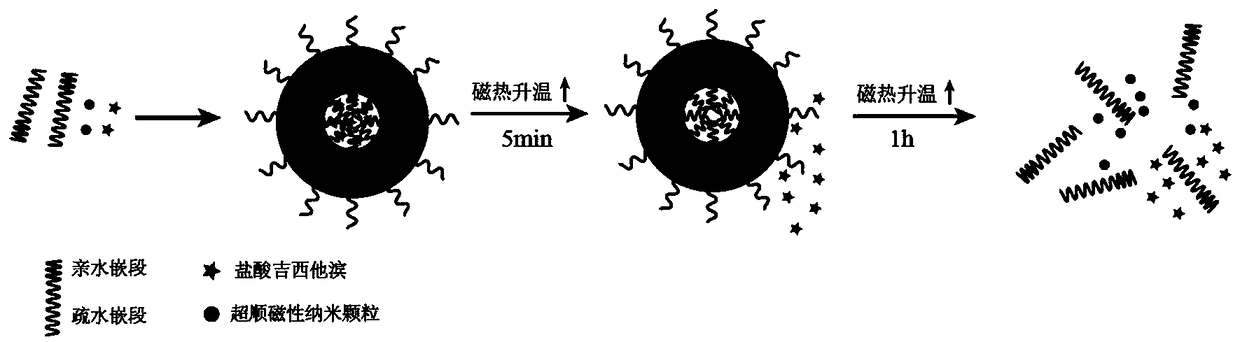 Recombination thermosensitivity vesica for gemcitabine hydrochloride high efficiency thermochemotherapyand preparation method thereof