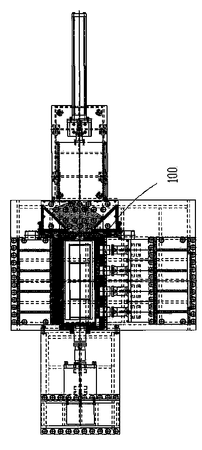 Large simulation test counter-force rack for multi field coupling coal mine dynamic disaster