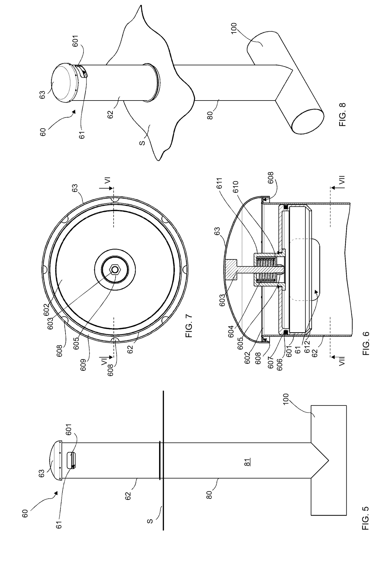 Method for handling material in a material conveying system, an input point of a material conveying system and a material conveying system