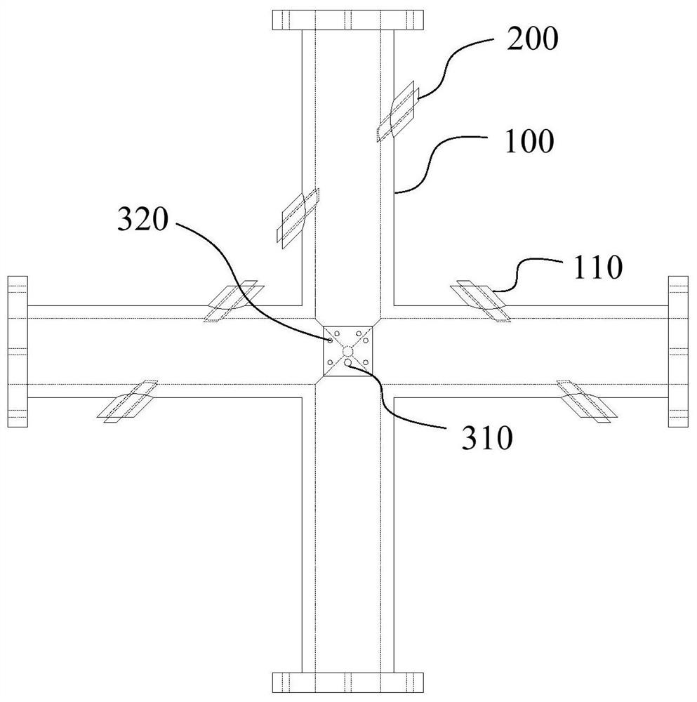 Splitter for independent metering partition of water supply network