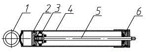 Method for assembling inflatable single-tube shock absorber