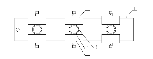 Conductive-wire and cable fixing supporting device