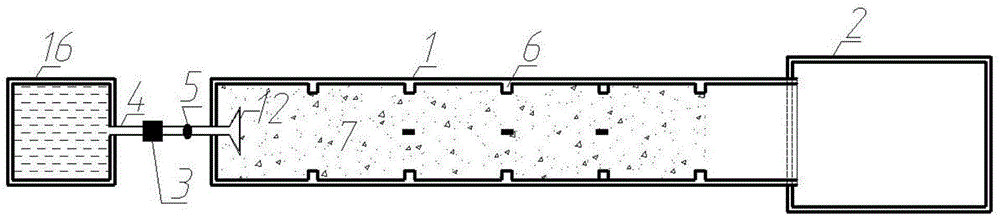 Visual model testing device and method for simulating water gushing in tunnel