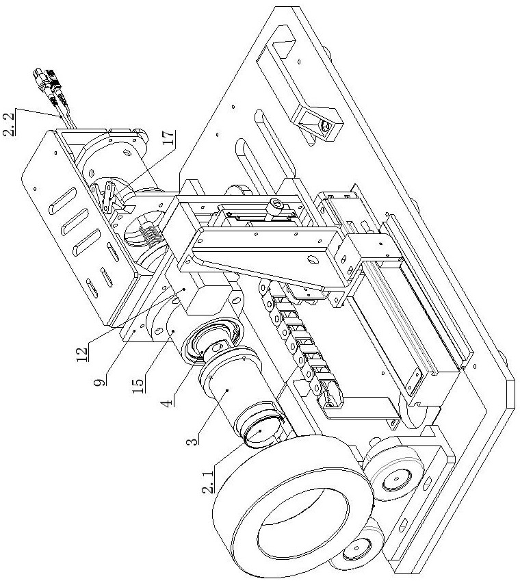 Non-contact internal thread detection device