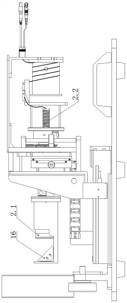 Non-contact internal thread detection device