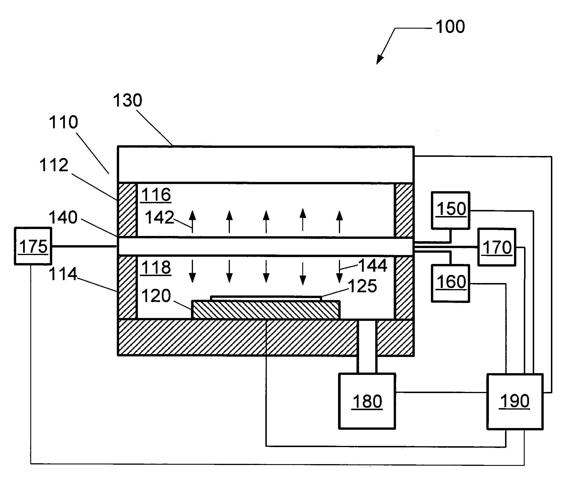 Plasma processing system for treating a substrate