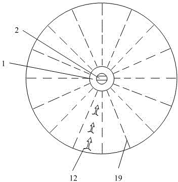 Solar chimney power generation and photovoltaic power generation combined structure and varied air duct control method