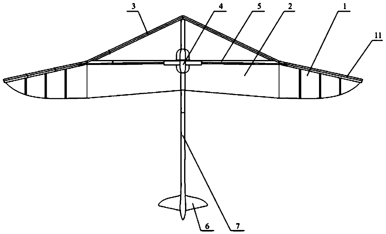 Flapping mechanism of composite aircraft