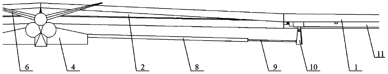 Flapping mechanism of composite aircraft