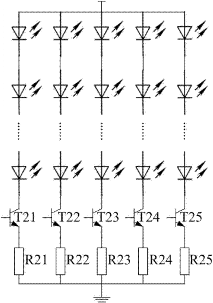 LED light emitting driving circuit