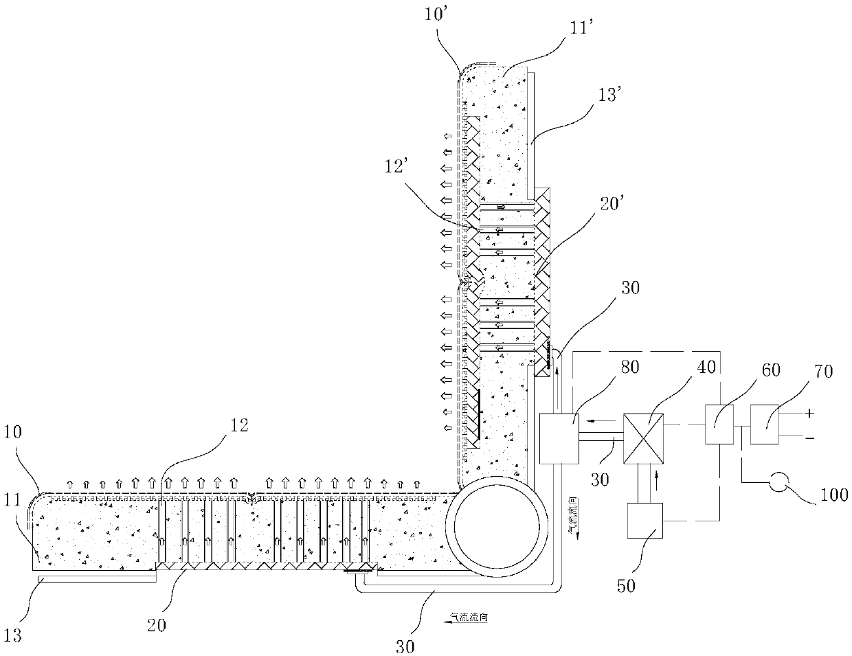 Seat ventilation device and car seat