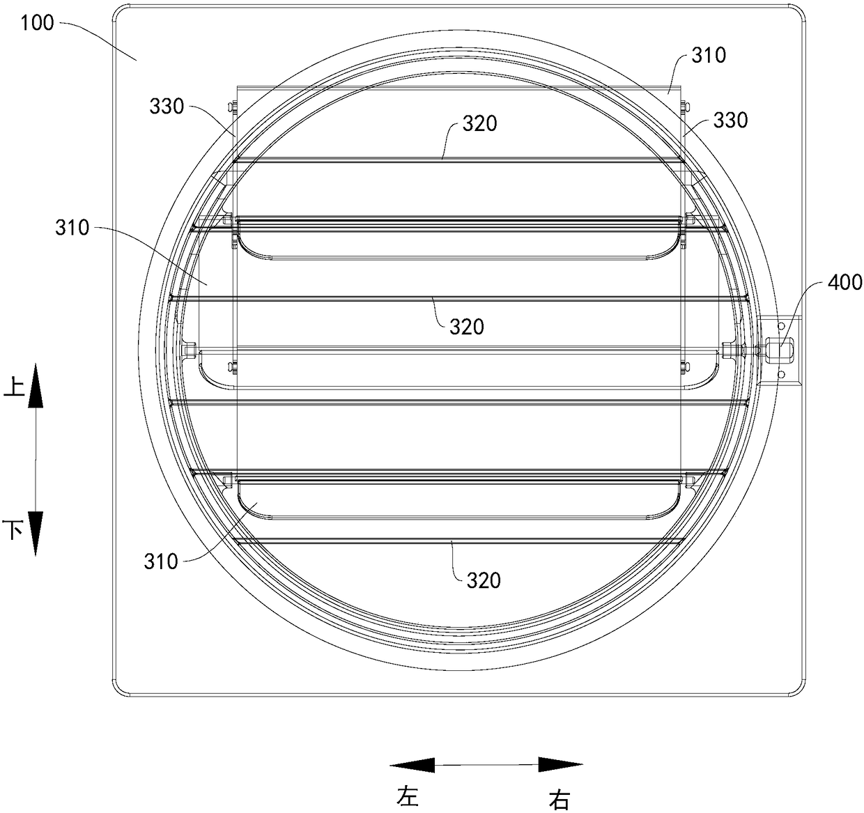 Flue check valve and flue system with same