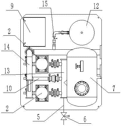 High-efficiency energy-saving full-automatic back-flush non-negative-pressure water supply device