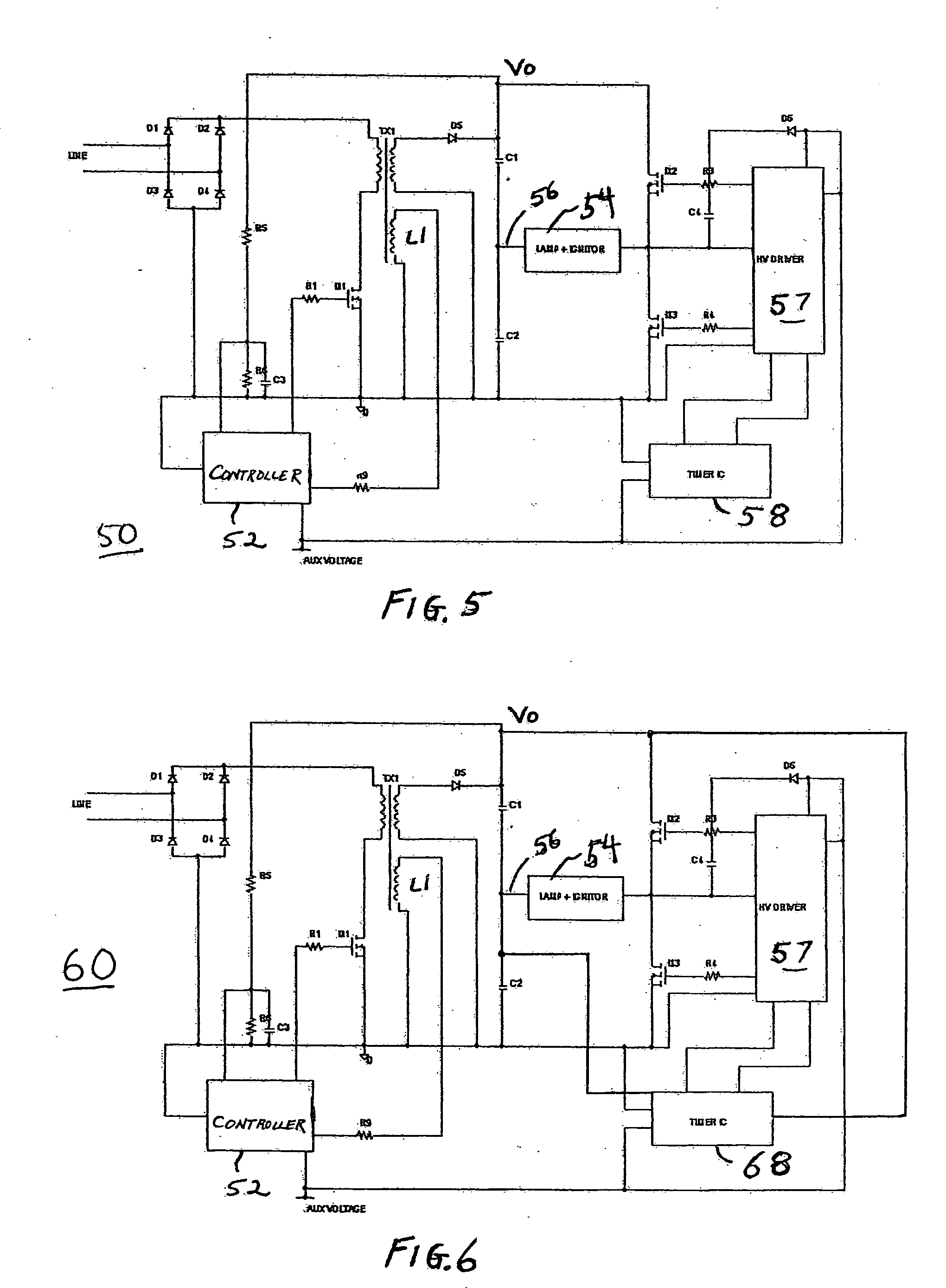 Simplified topology for HID lamps