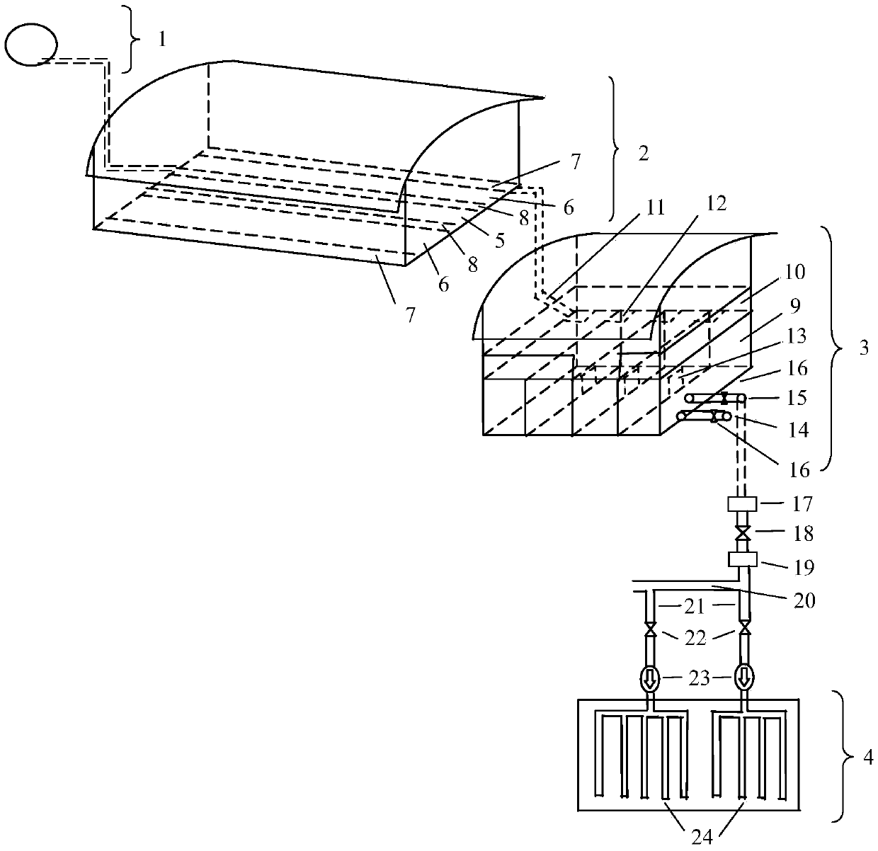 Ecological circulating beef cattle culturing farm building method and system