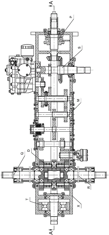 Integrated transmission for tracked vehicle