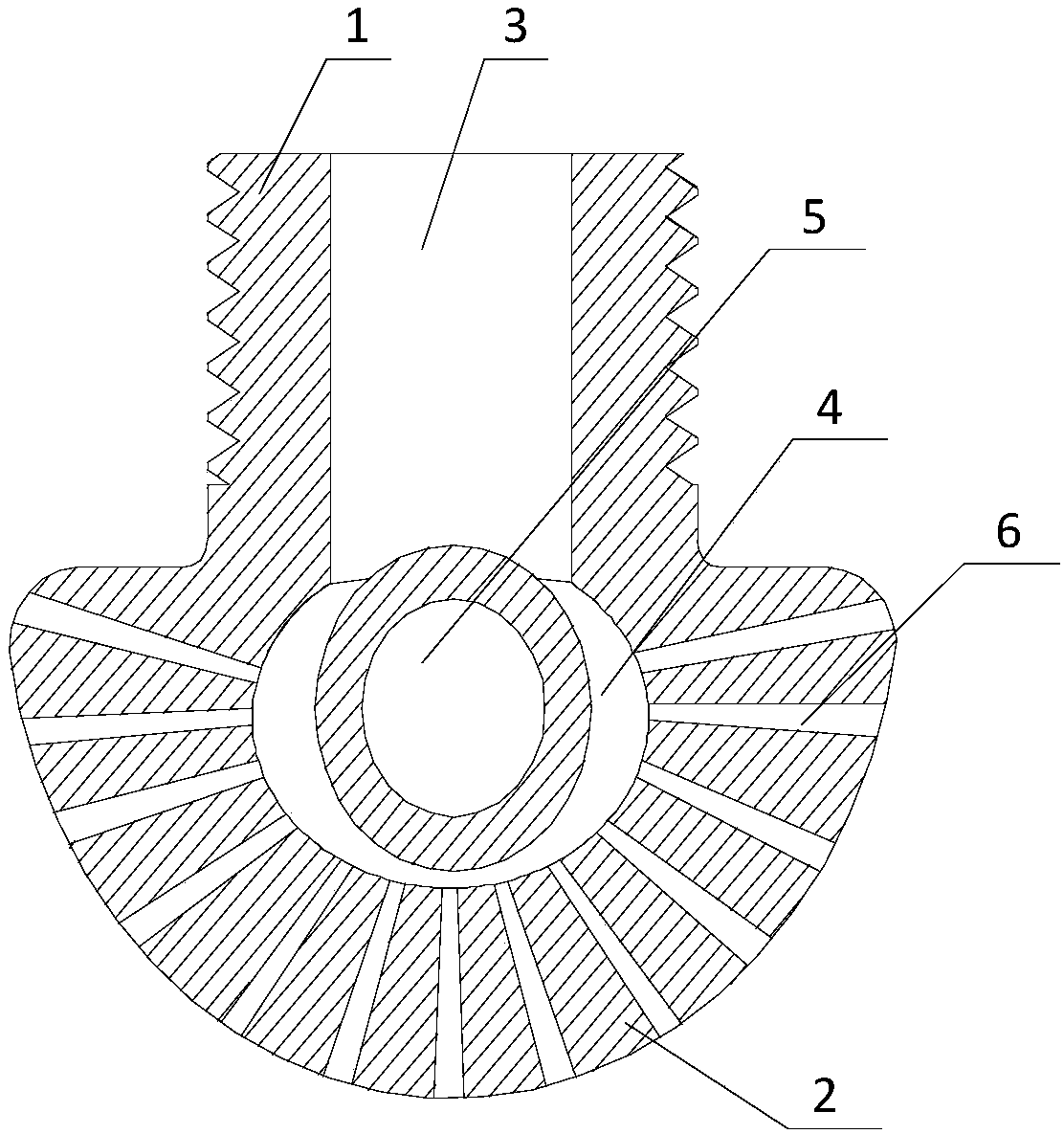 Fire-protection water curtain spray nozzle and tunnel fire separation system composed of same