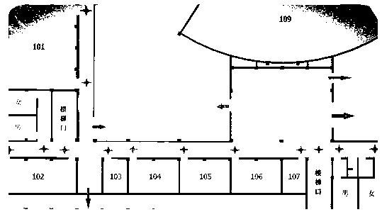 Indoor emergency path navigation method