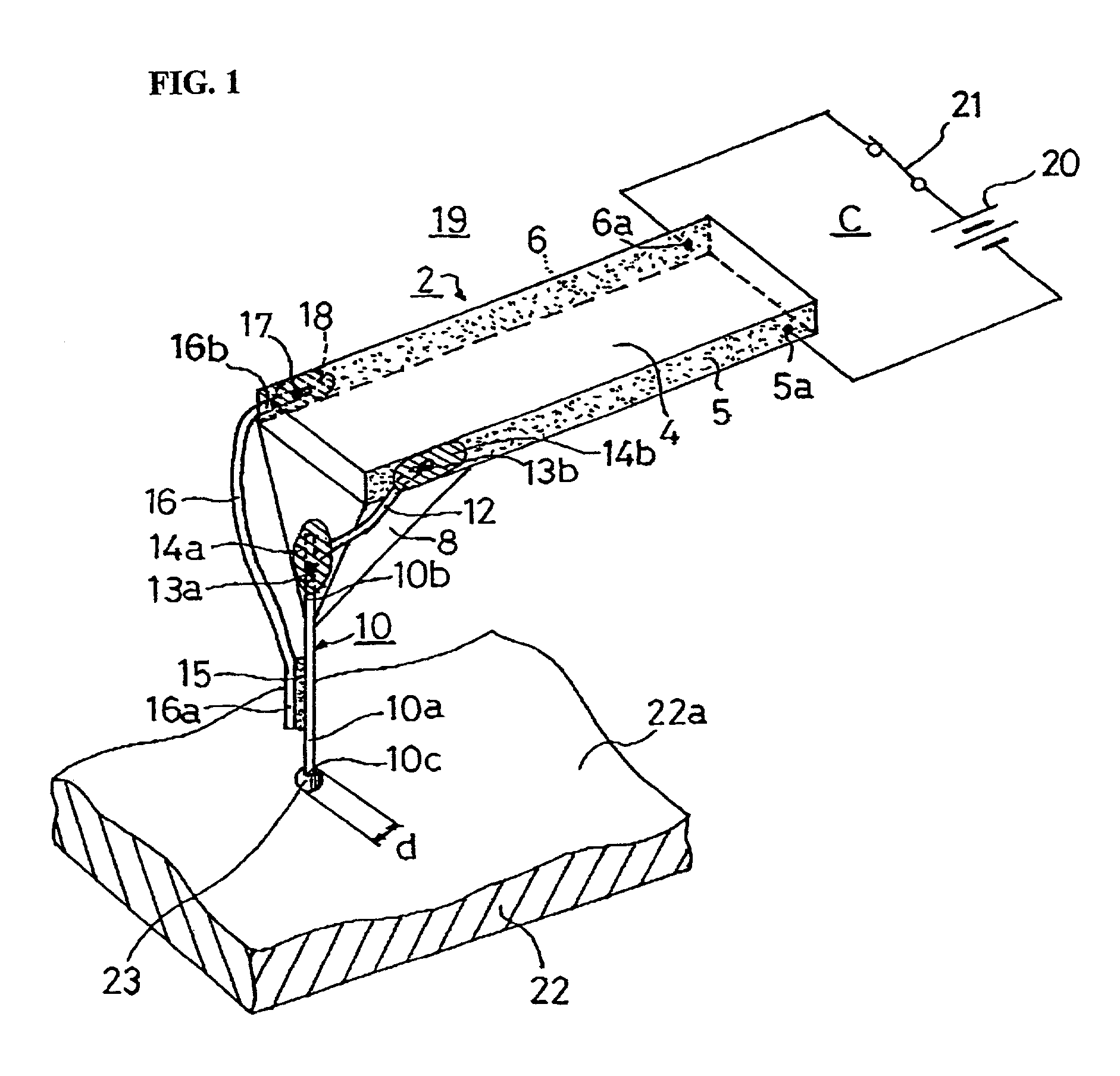 Heat emitting probe and heat emitting probe apparatus