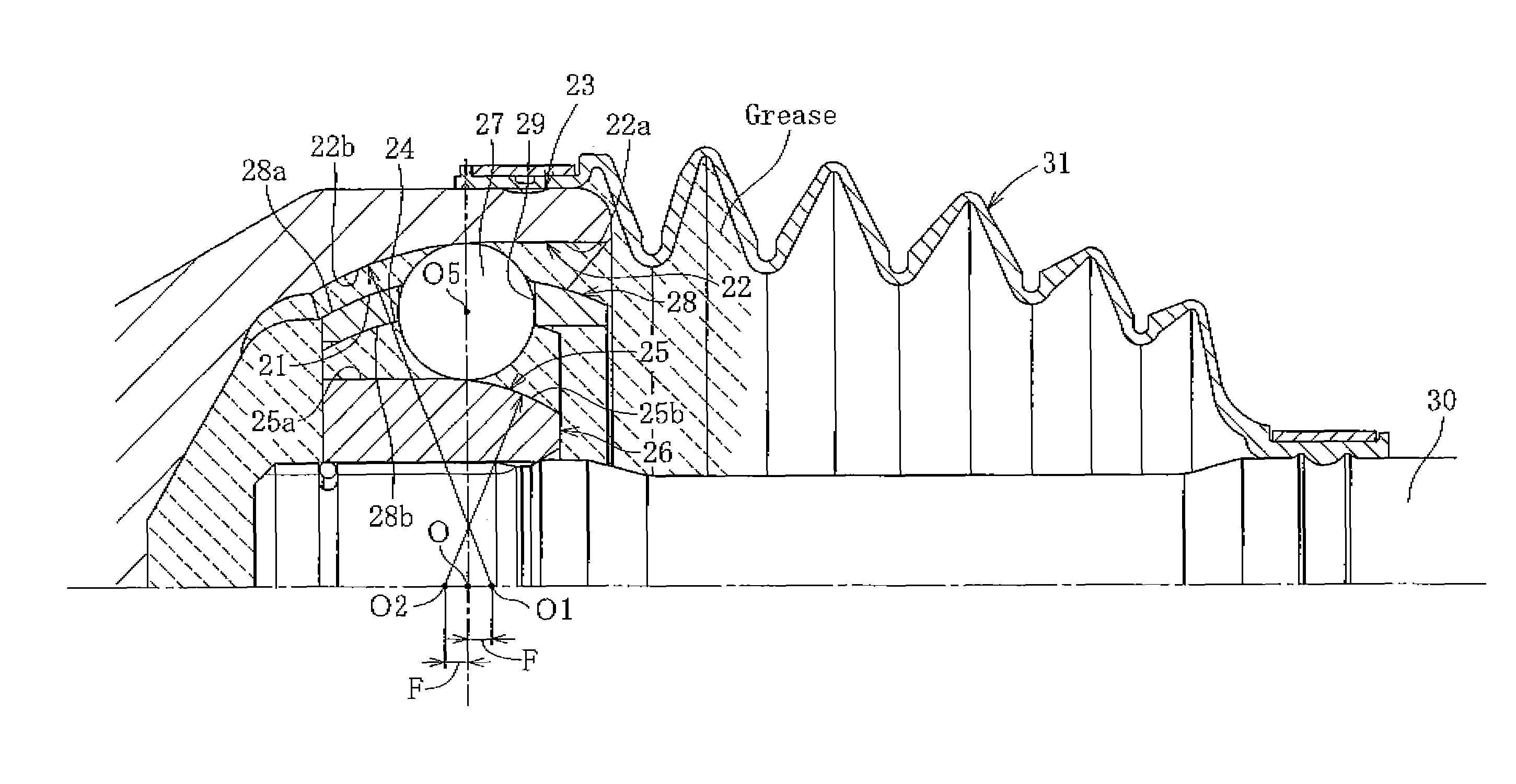 Fixed type constant velocity universal joint