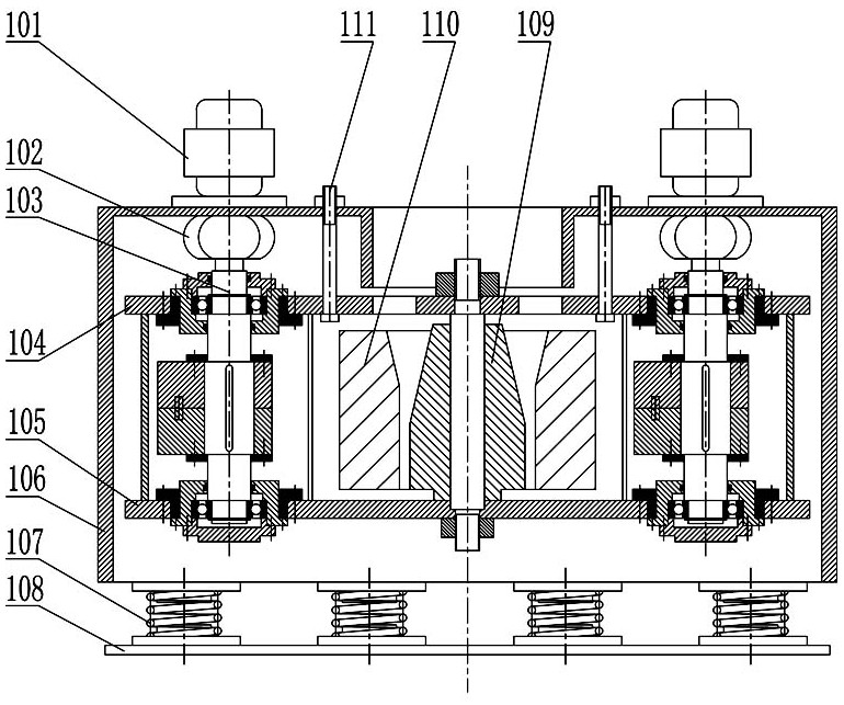 Forced synchronous resonance inertia cone crusher