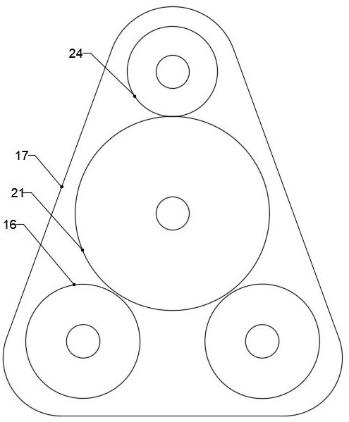 Screw shaft assembly and double-screw conveying device thereof