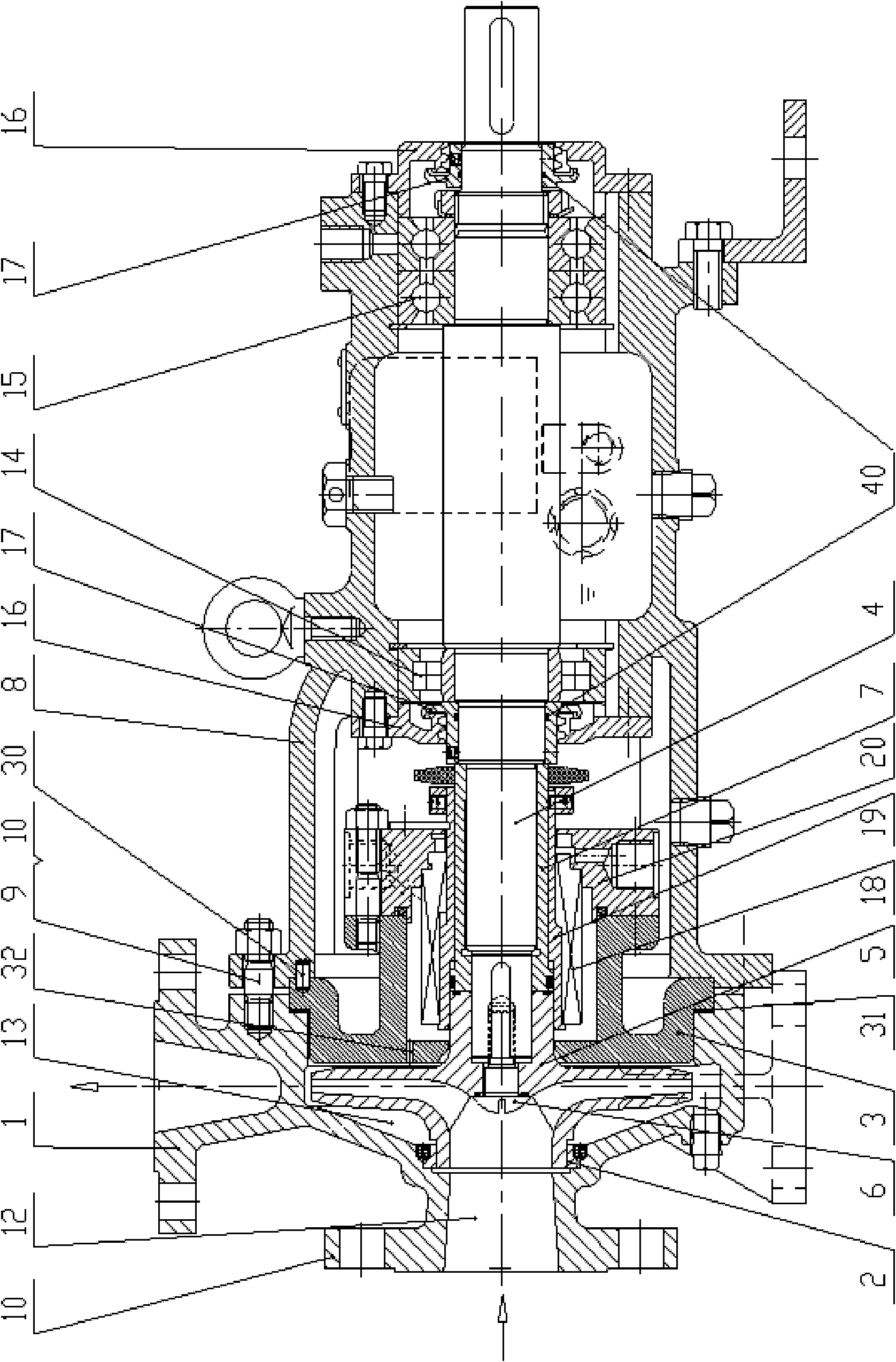 Chemical additive mixing pump for nuclear power station