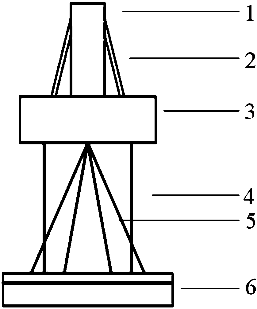 Offshore wind power floating foundation capable of being floatingly transported and construction method thereof