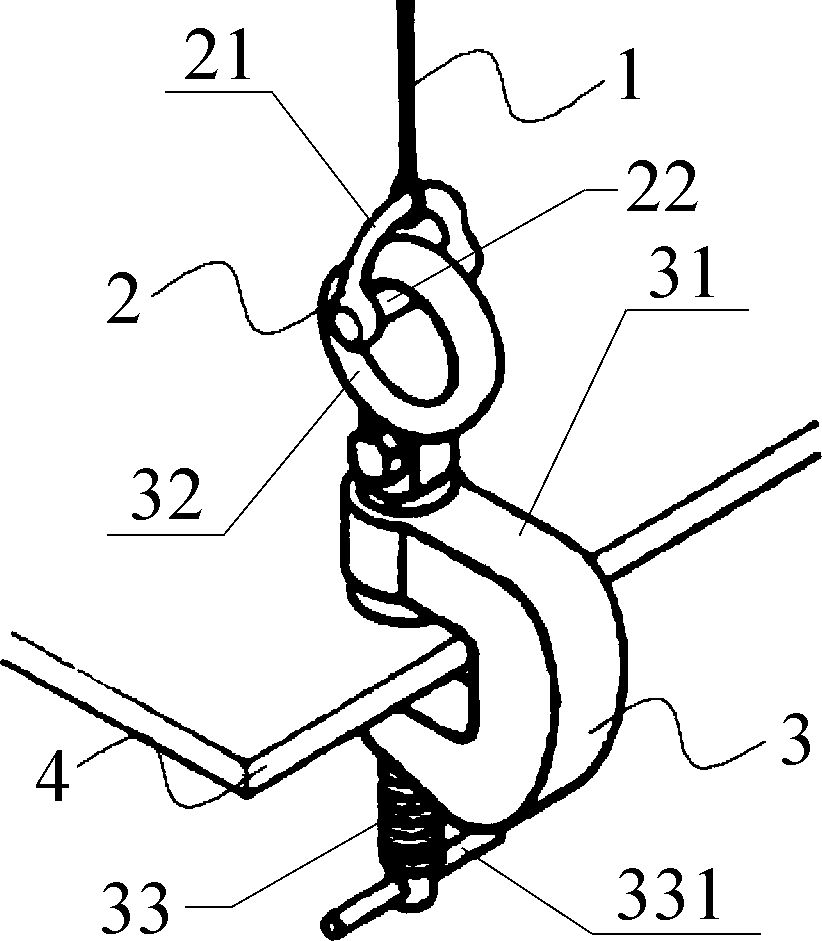 Construction node for H-shaped steel beam hoisting and using method of construction node