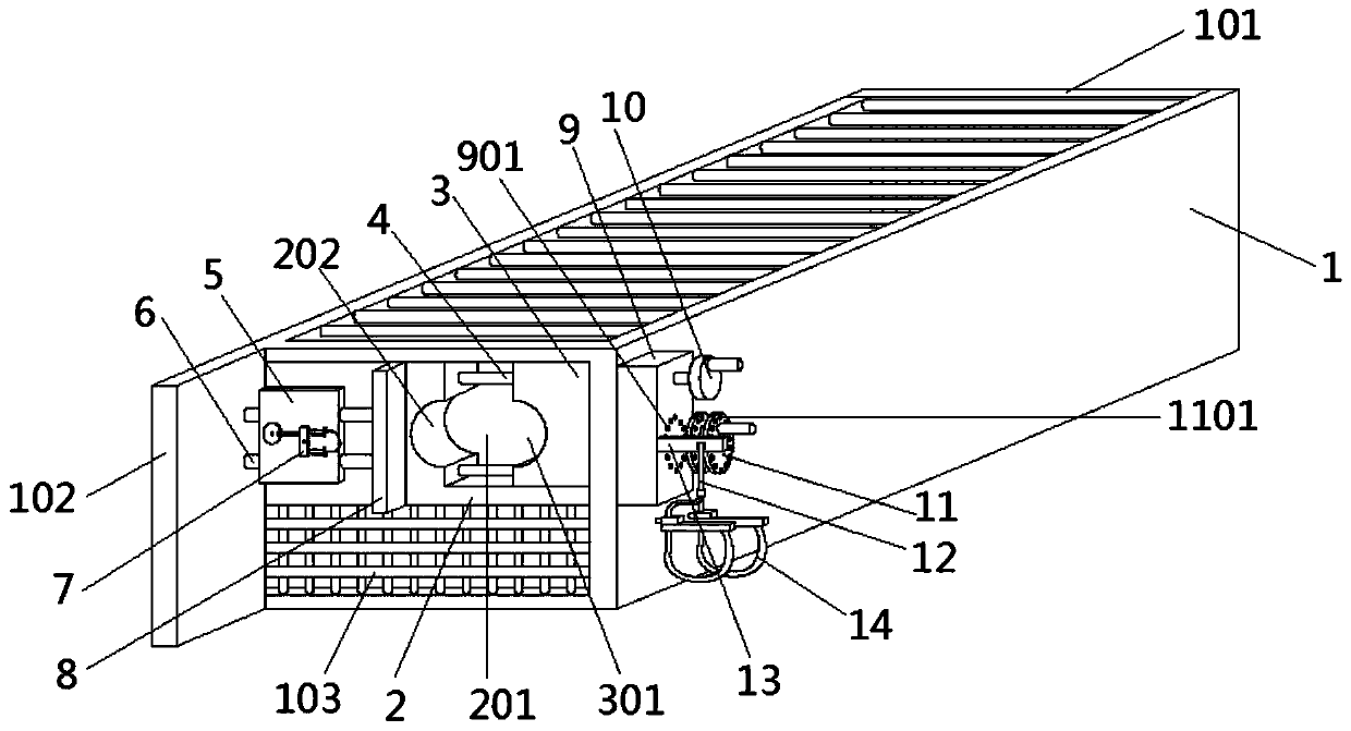 Cattle horn cutting device for animal husbandry