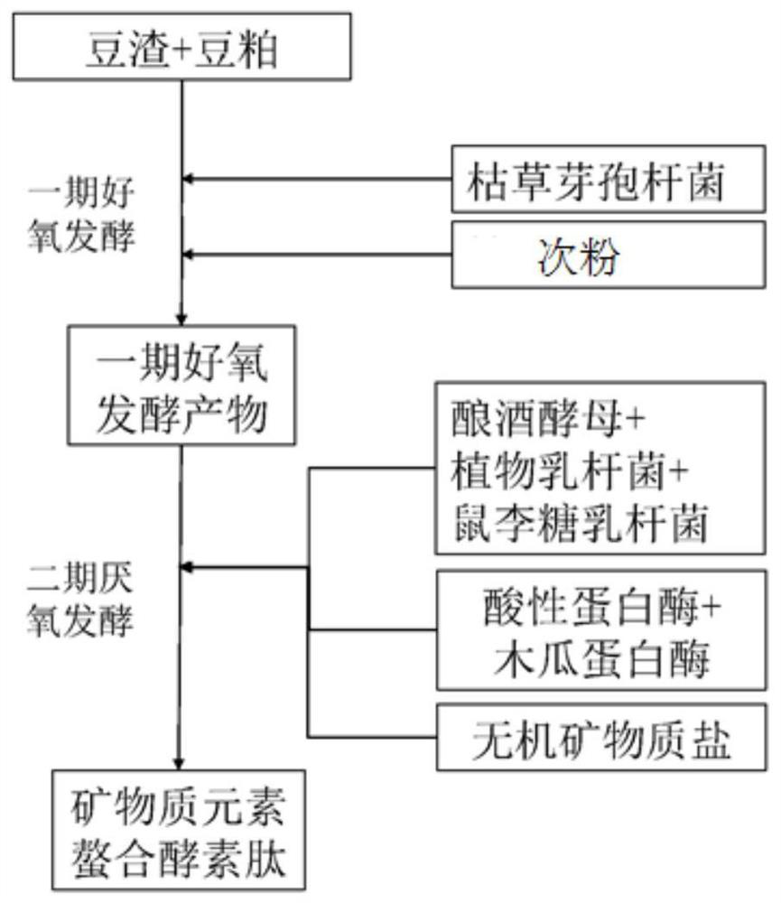 Production method of efficient chelating enzyme peptide