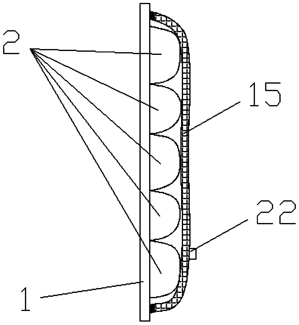 Abdominal massage device for pressurizing and heating