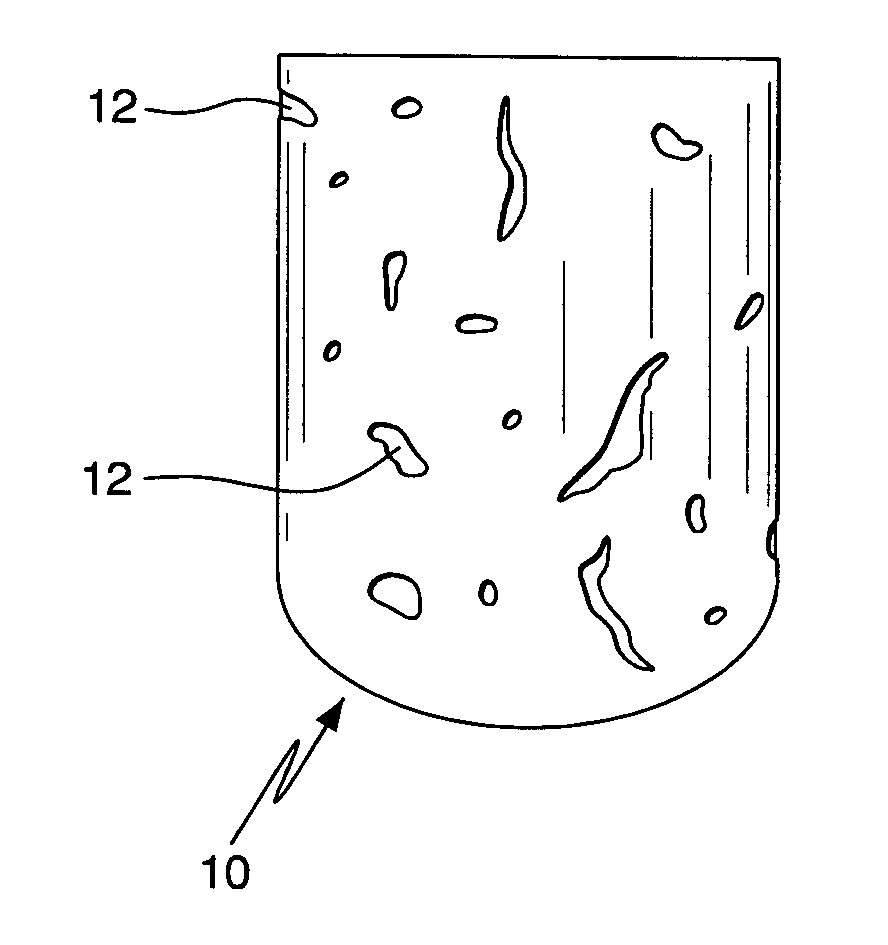 Synthetic cork with a natural cork appearance and method of making it