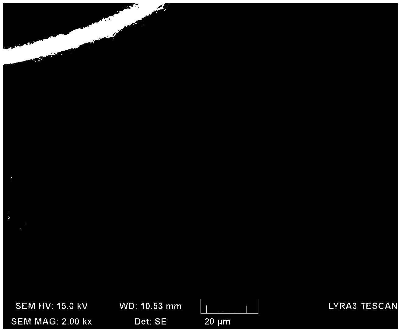 Preparation method of hot-method polyvinylidene fluoride hollow fiber membrane for drinking water treatment