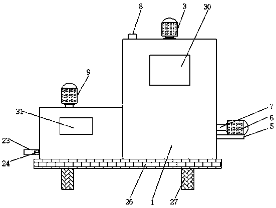 Agitator for bubble brick processing