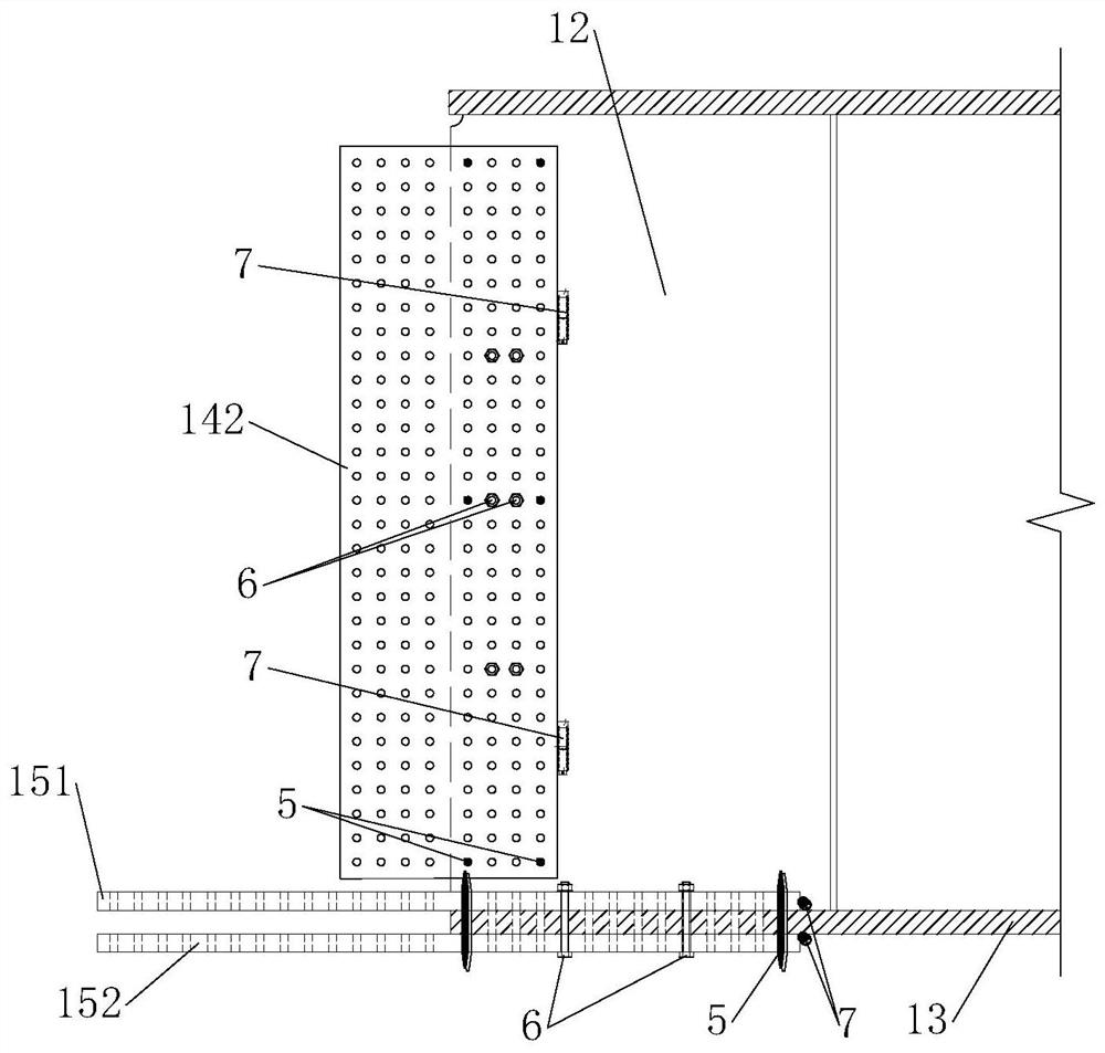 Rapid installation closure construction method for steel beam bolting closure section splice plate