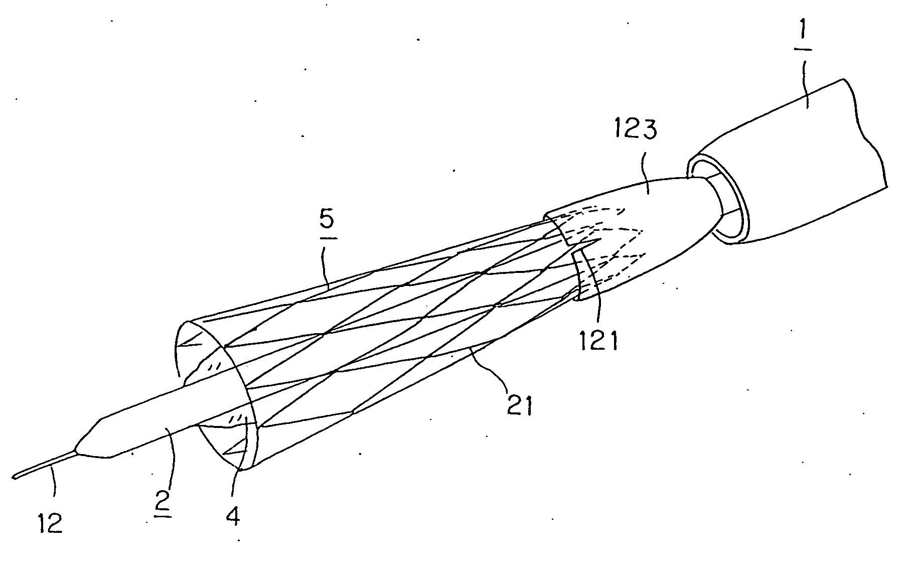 Stent supplying device