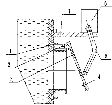 Square rotary intercepting flap valve