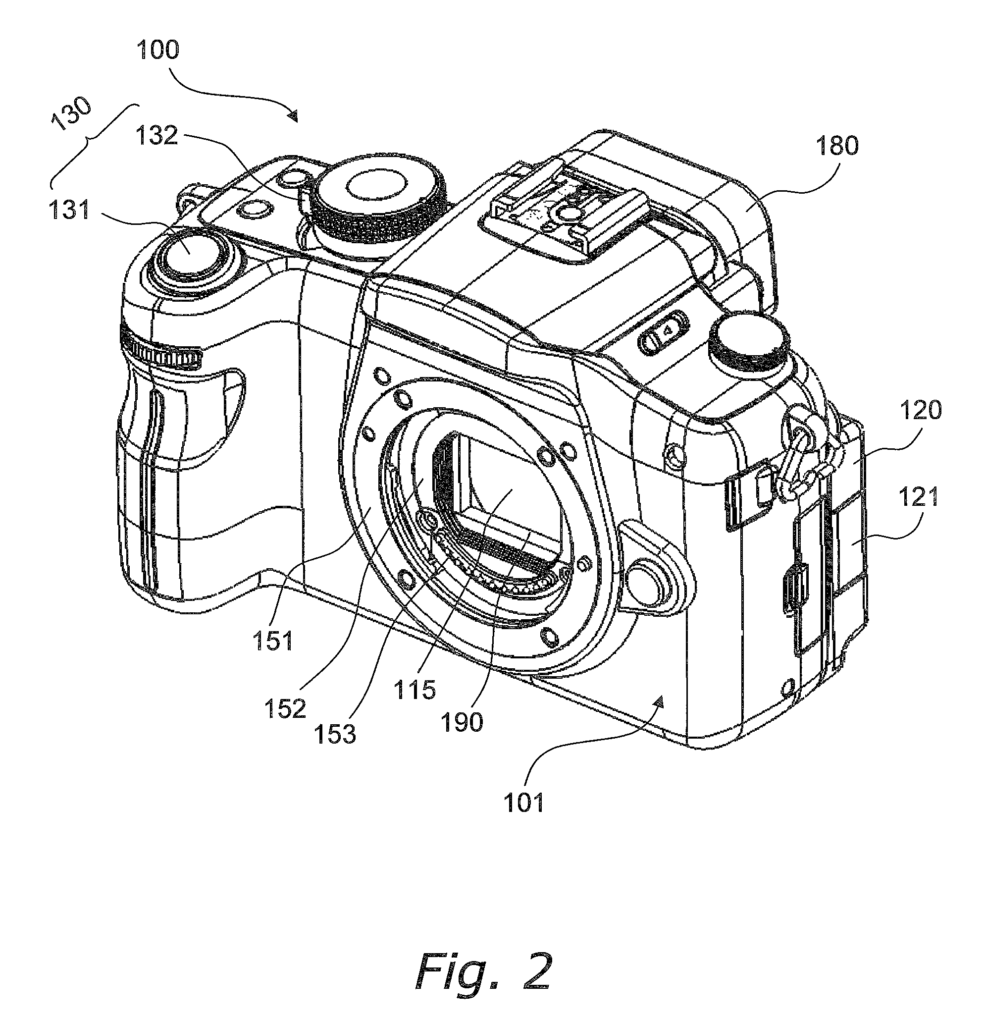 Camera body and imaging device equipped with same