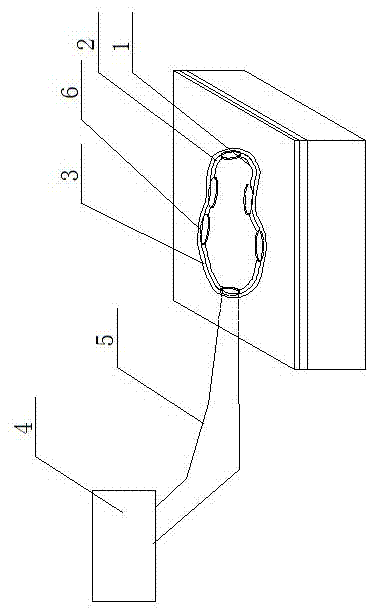 Device for monitoring stress states of leather shoes during pressing