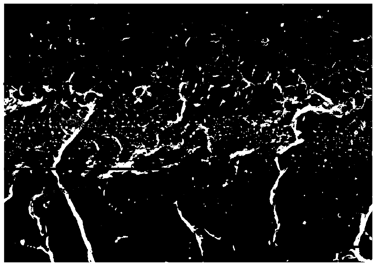 Sandwich-structure high-energy-storage low-conductivity polymer-based composite film manufacturing method