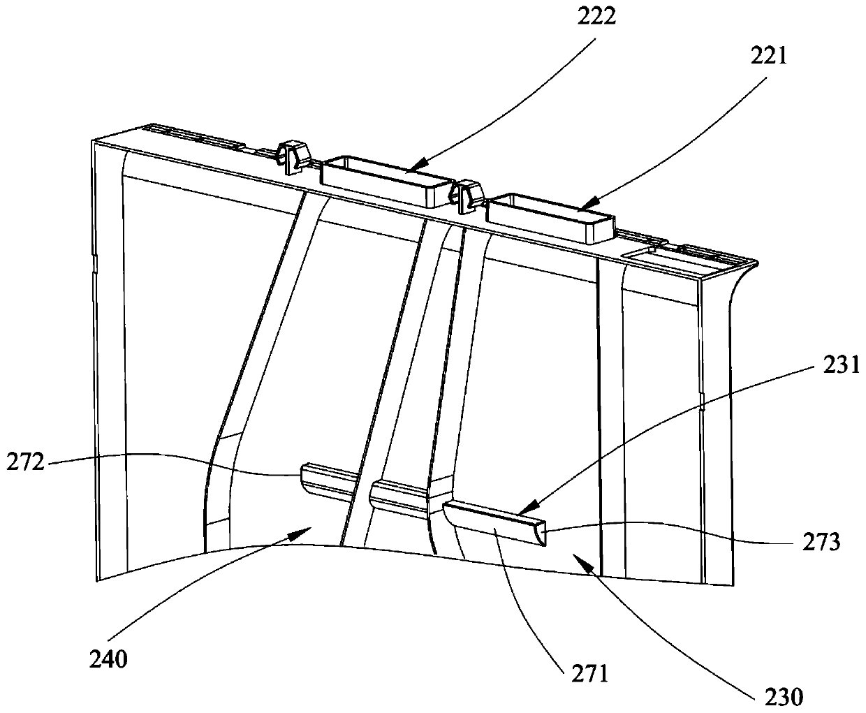 Air duct cover plate and refrigerator