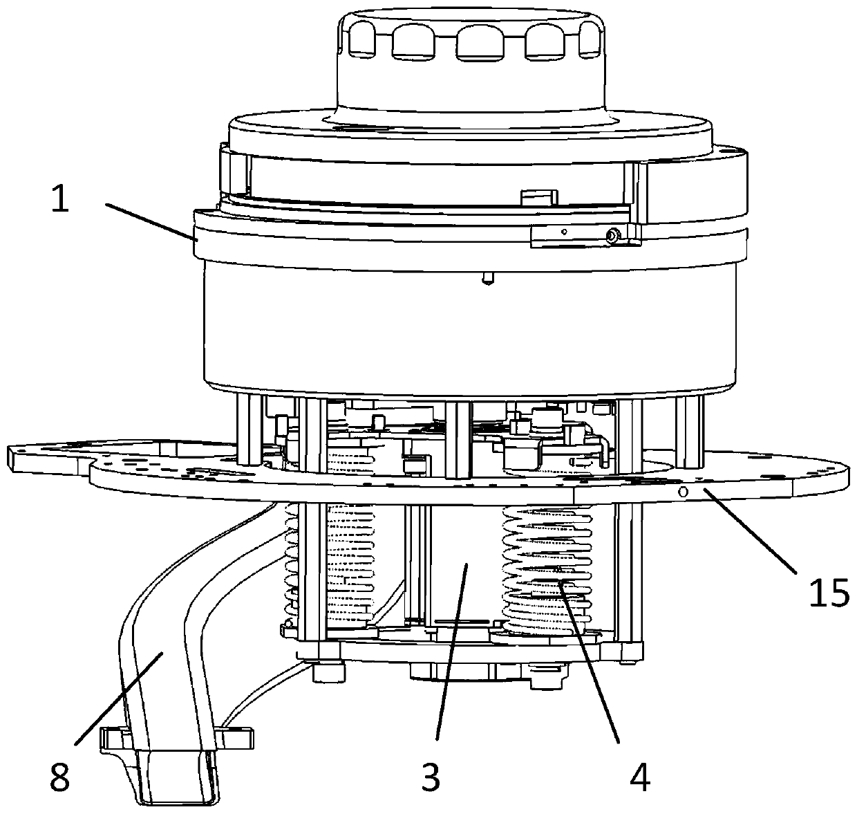 Centrifugal mechanism and in vitro detection analyzer