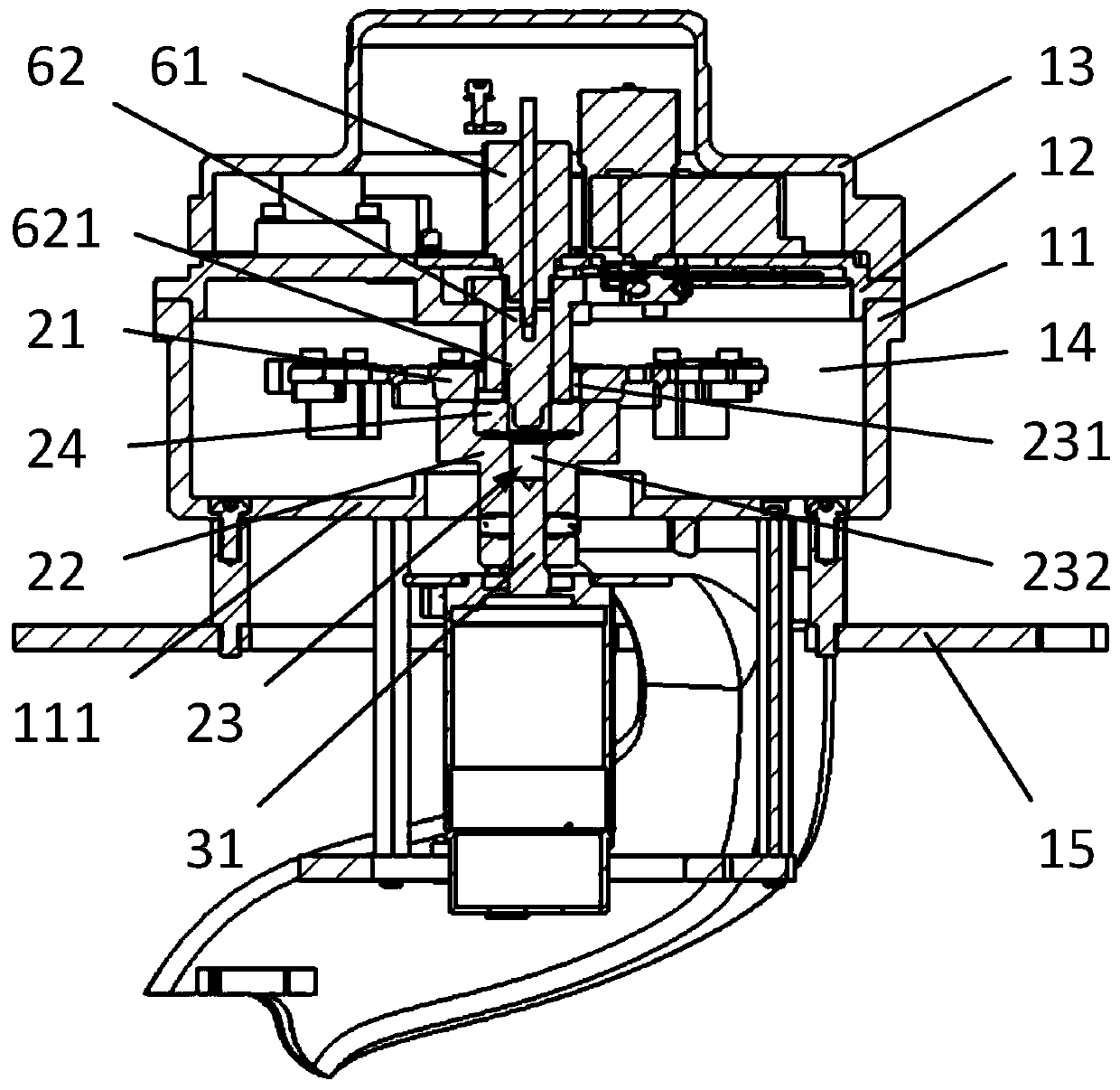 Centrifugal mechanism and in vitro detection analyzer