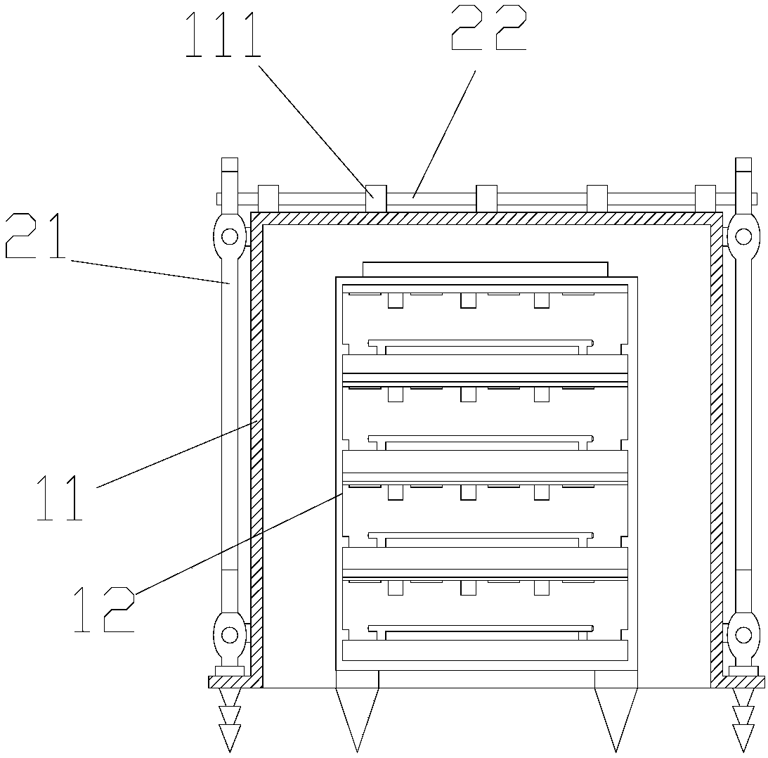 Box type gardening tent with good fixed effect